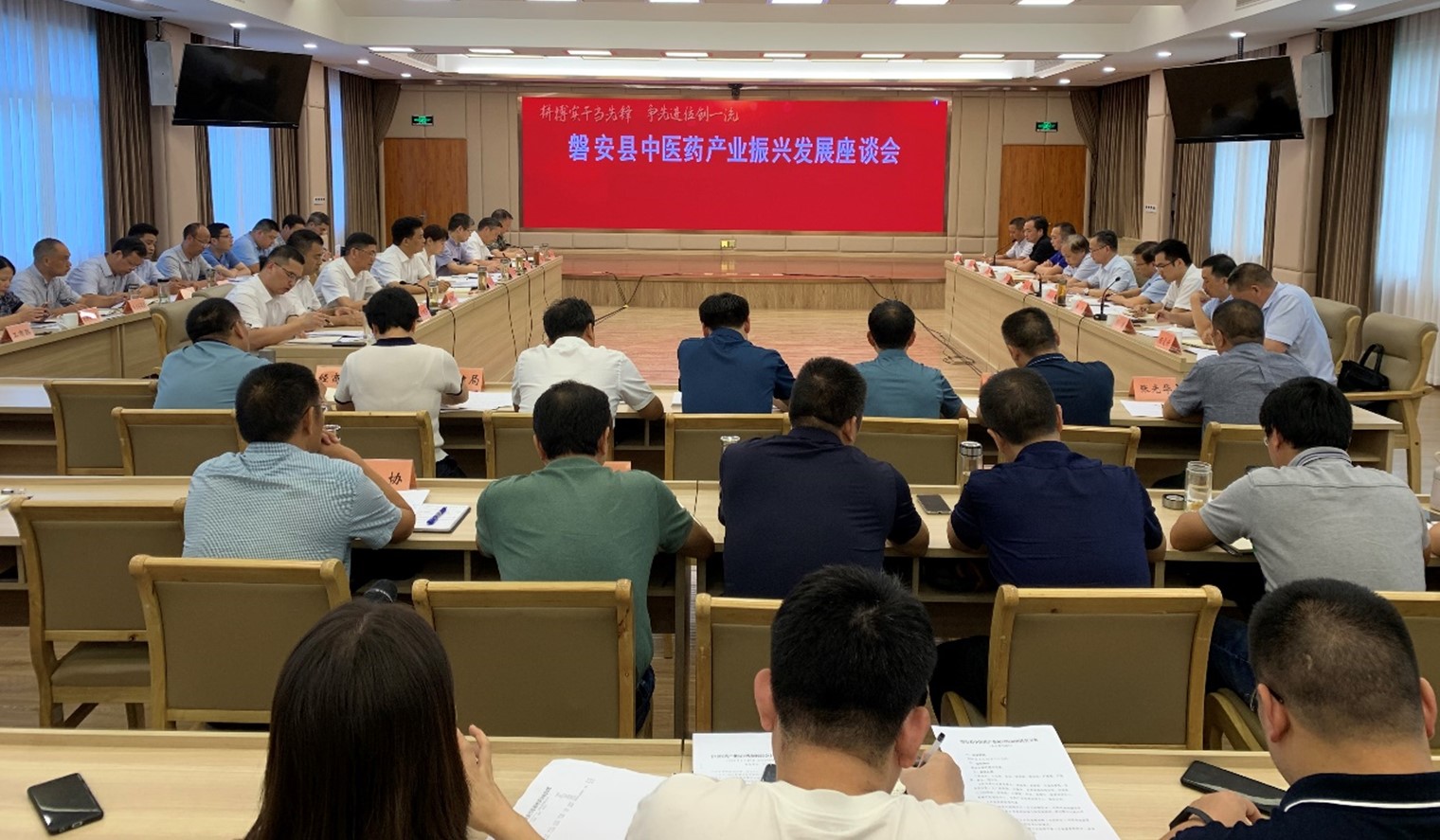 王志安受邀加入磐安中医药工业振兴生长座谈会